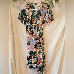 Halogen floral wrap dress. Size XS.